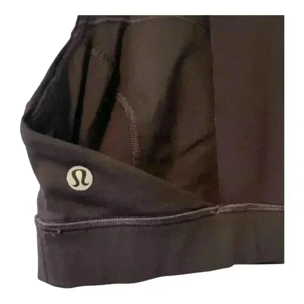 Lululemon Fast And Free Black Grape Bra,‎ Size 6